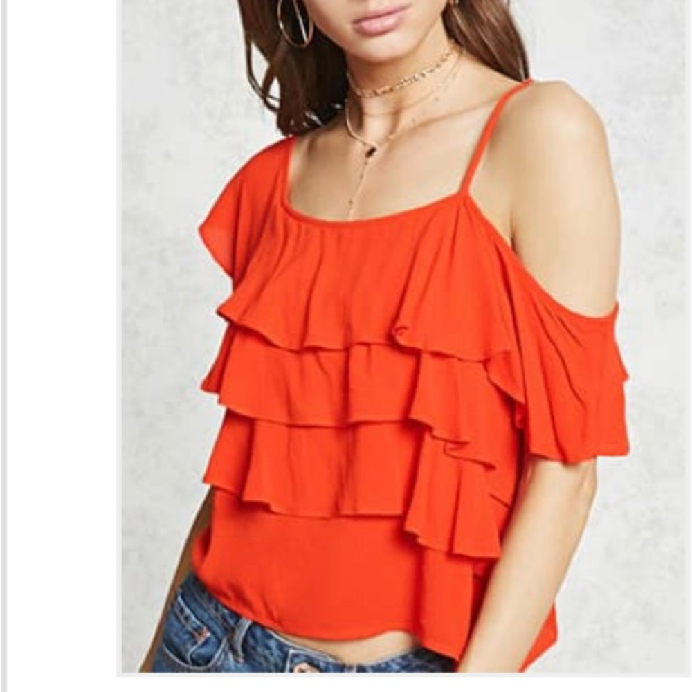 Ruffle One-Shoulder Top - Picture 2 of 3